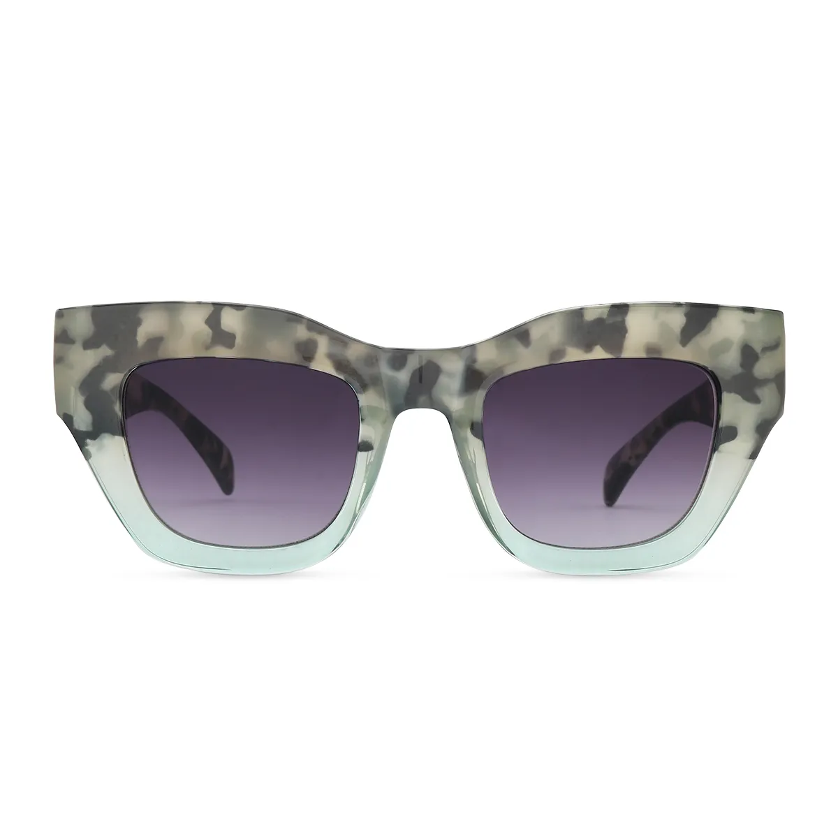 Cat-eye Green Sunglasses