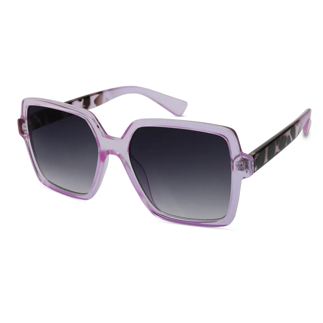 Square Gradient Gray Sunglasses