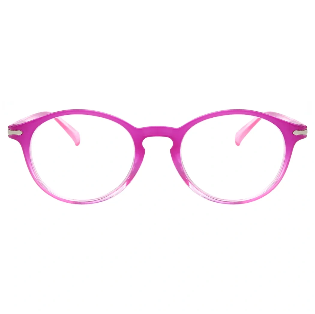 Oval Pink Reading Glasses