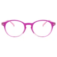 Oval Pink Reading Glasses