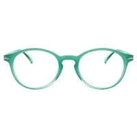 Oval Green Reading Glasses