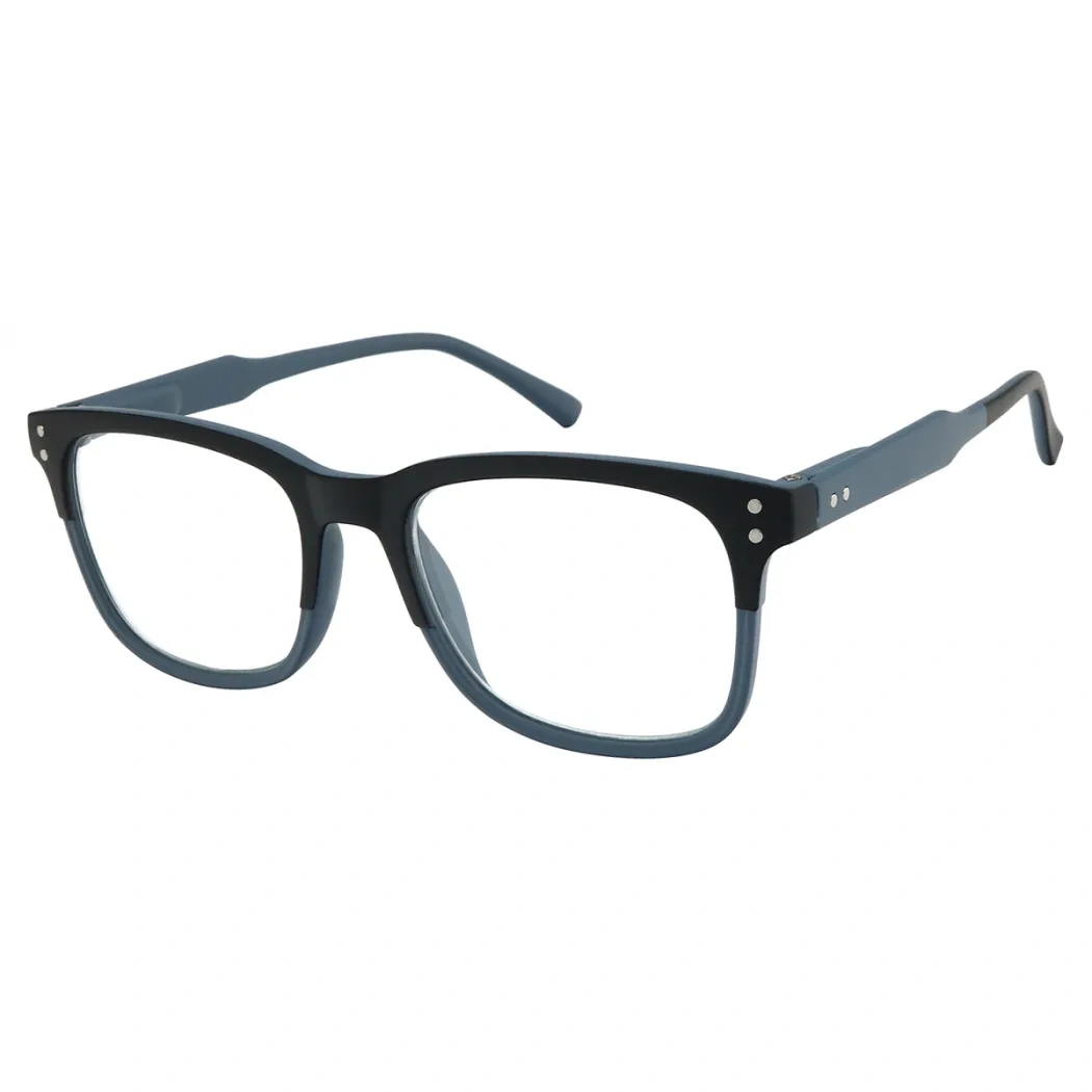 Square Blue Reading Glasses