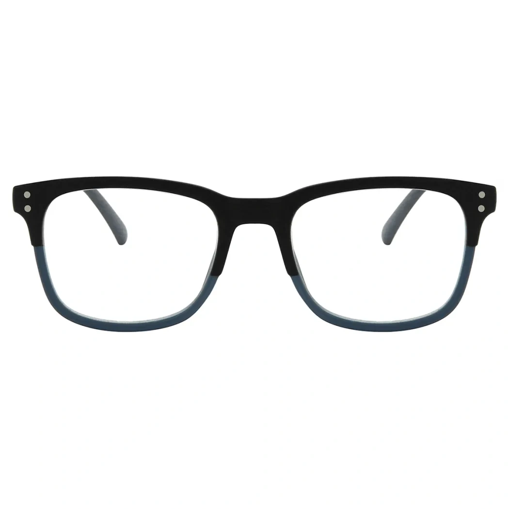 Square Blue Reading Glasses