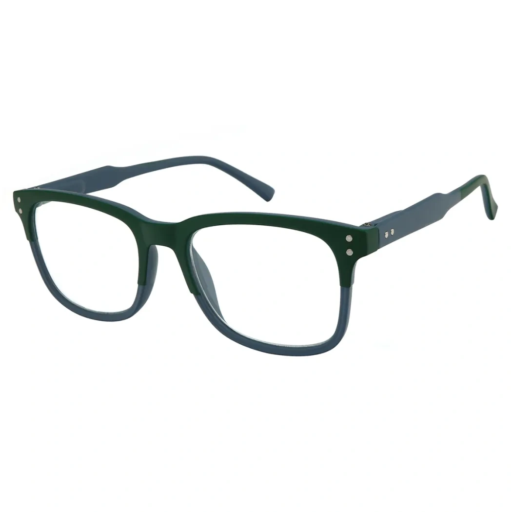 Square Blue Reading Glasses
