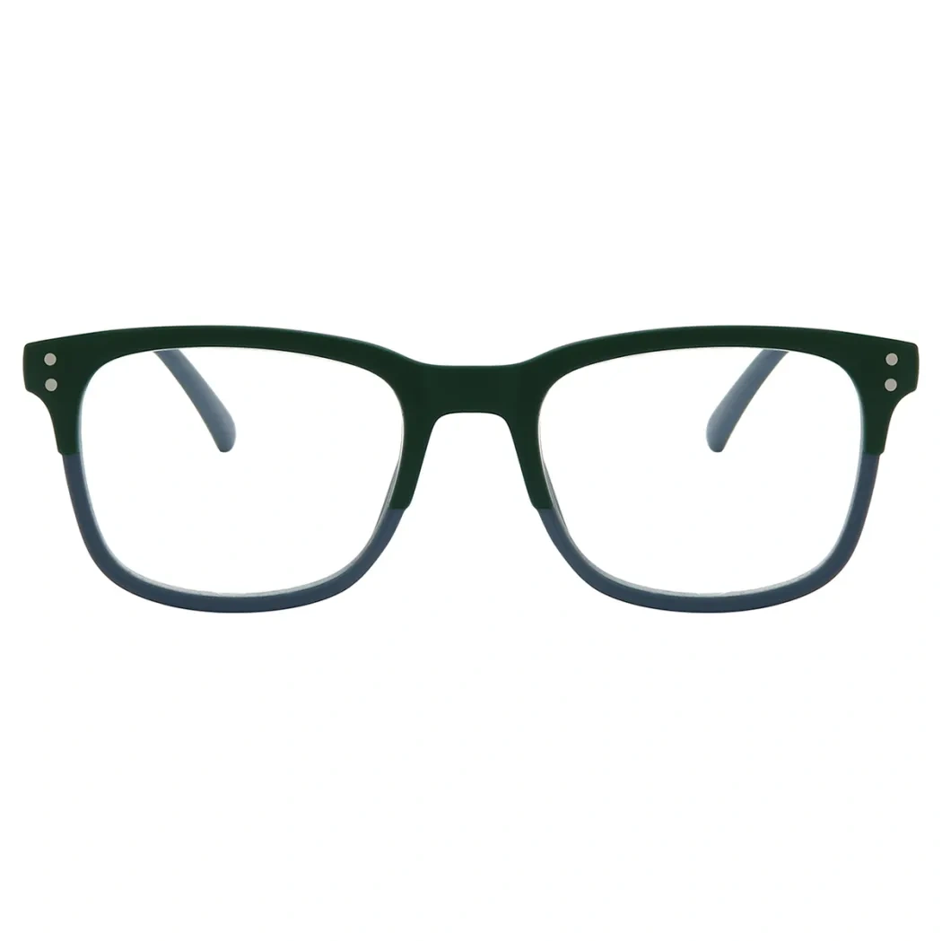 Square Blue Reading Glasses