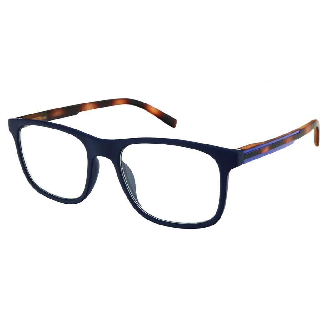 Square Blue Reading Glasses