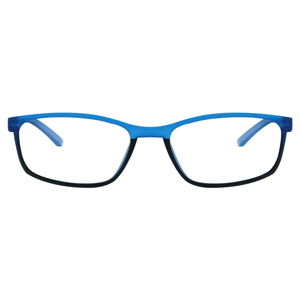 Rectangle Blue Reading Glasses