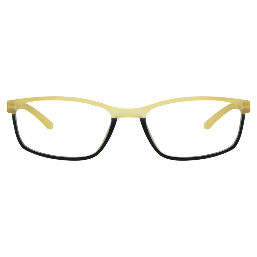 Rectangle Gradient Yellow Reading Glasses
