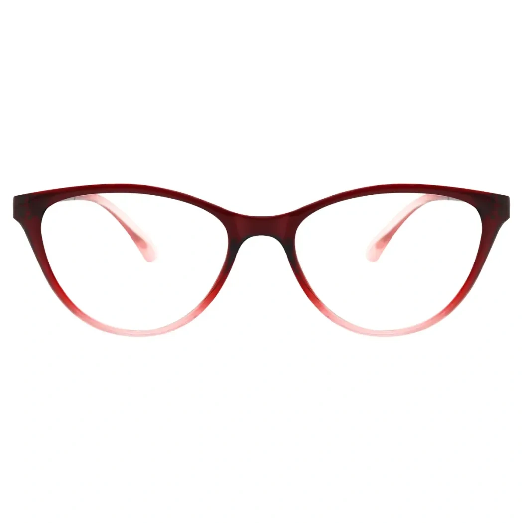 Square Red Reading Glasses