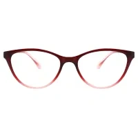 Square Red Reading Glasses