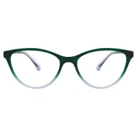 Square Green Reading Glasses