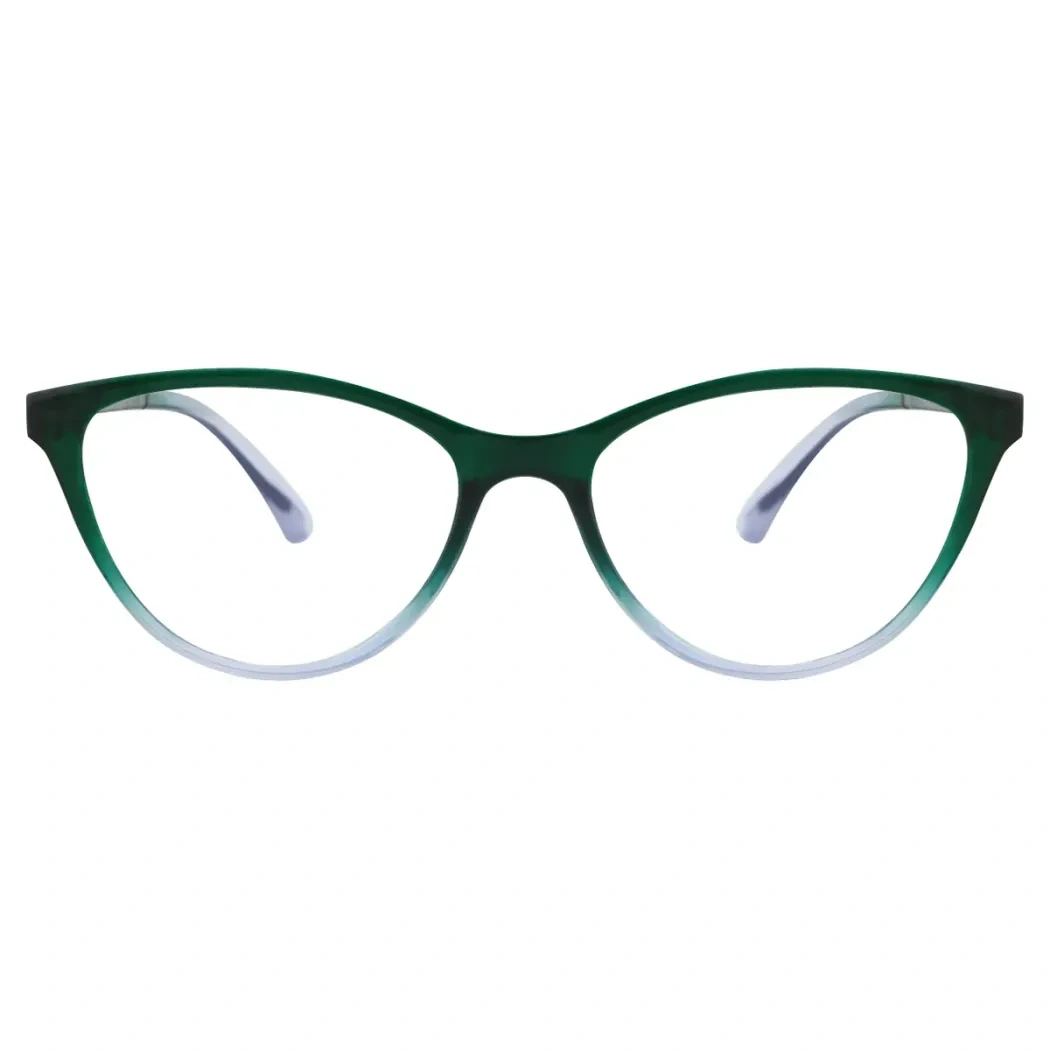 Square Green Reading Glasses