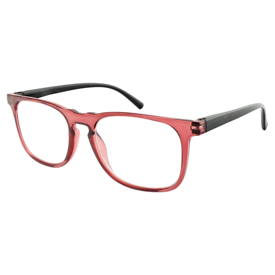 Square Red Reading Glasses