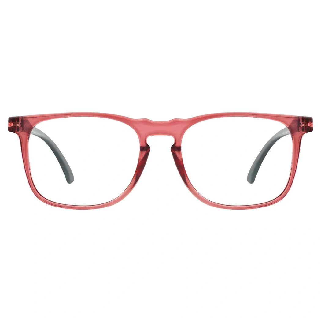 Square Red Reading Glasses
