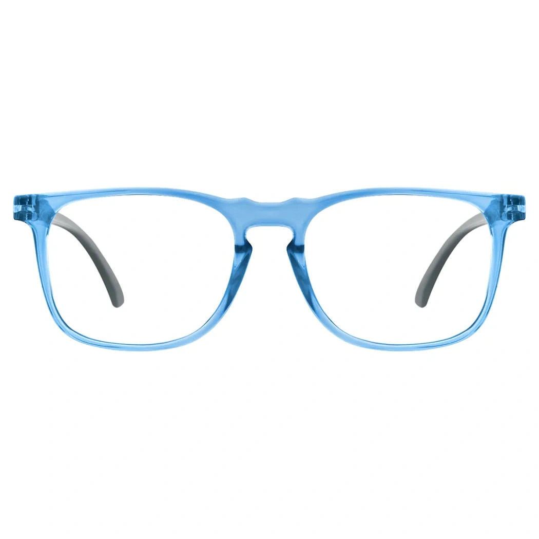 Square Blue Reading Glasses