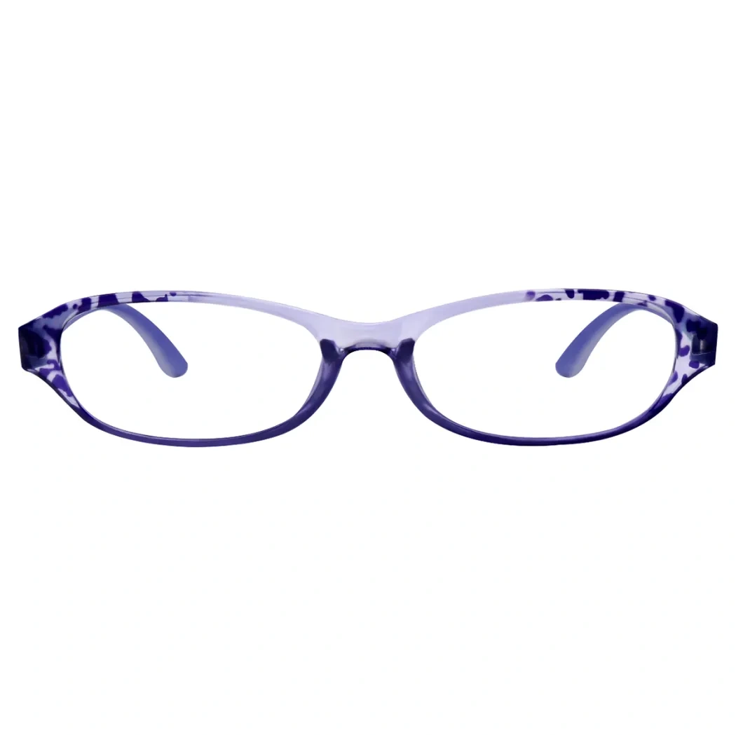 Oval Purple Reading Glasses