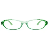 Oval Green Reading Glasses