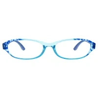 Oval Blue Reading Glasses