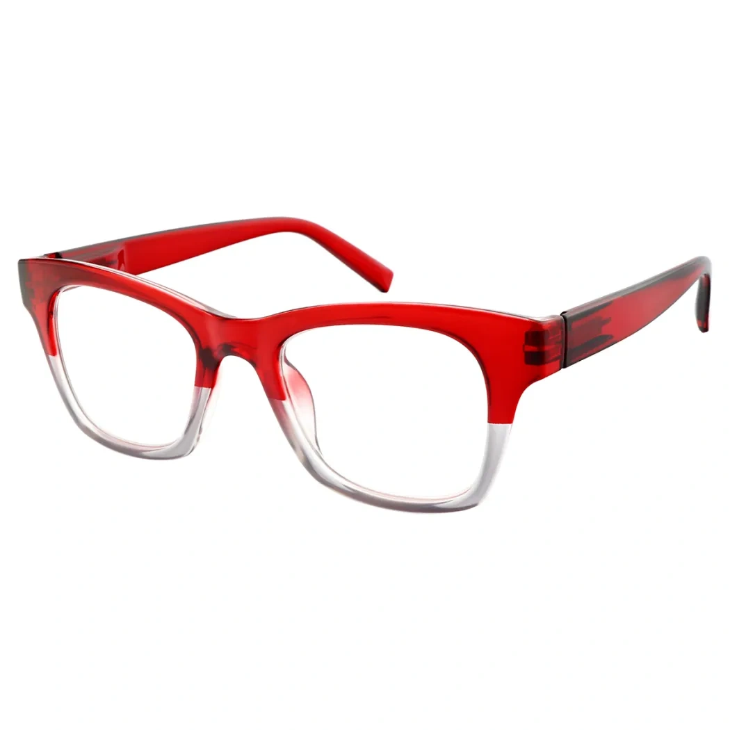 Rectangle Red Reading Glasses