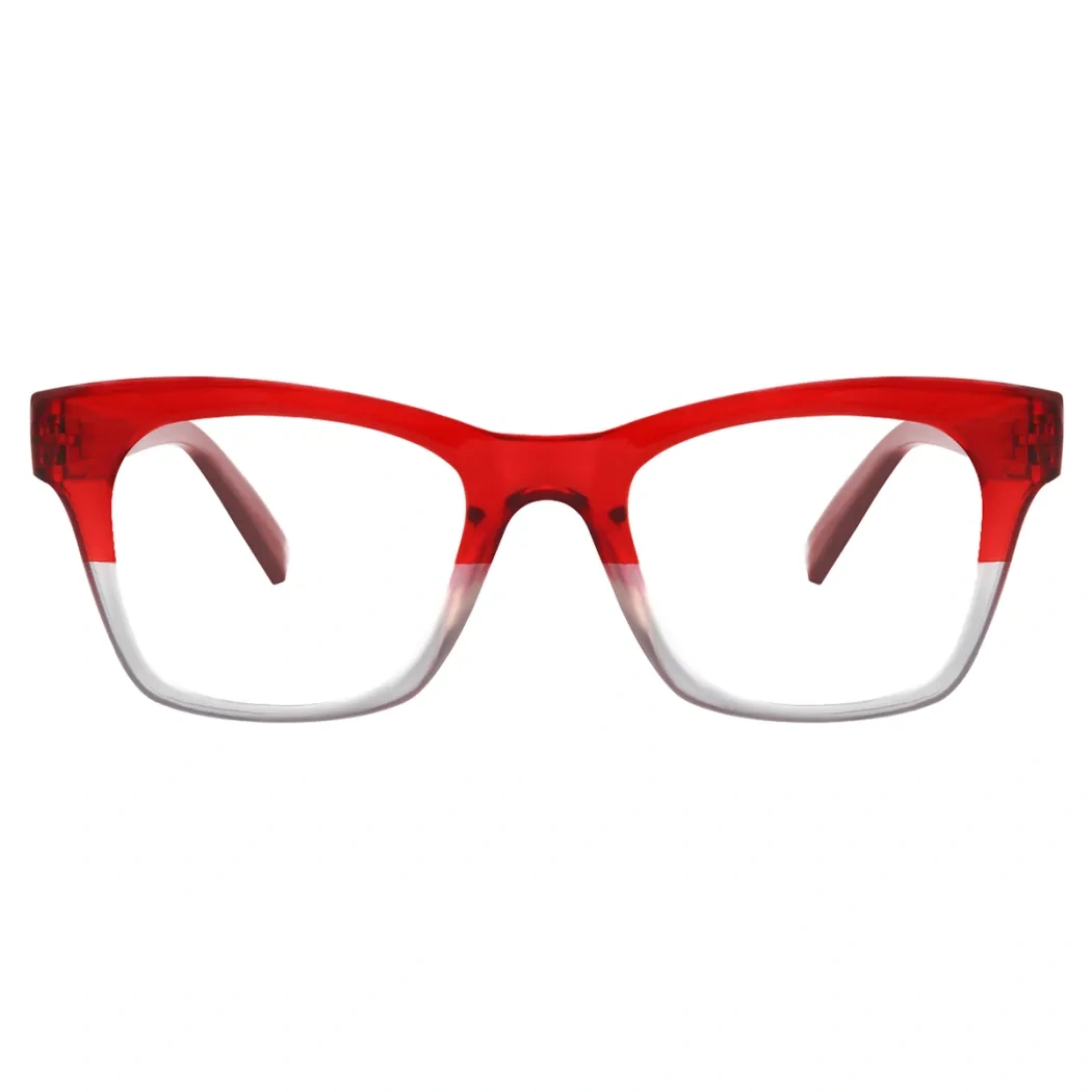 Rectangle Red Reading Glasses