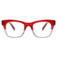 Rectangle Red Reading Glasses