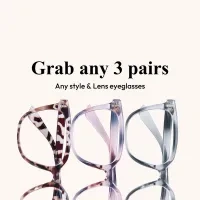 Square Grey Reading Glasses