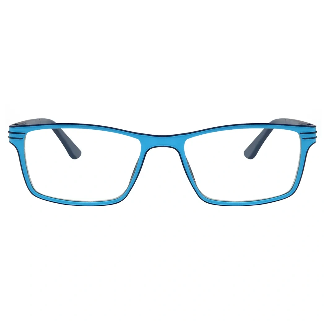 Rectangle Blue Reading Glasses