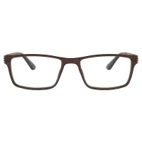 Rectangle Brown Reading Glasses