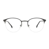 Oval Black Eyeglasses