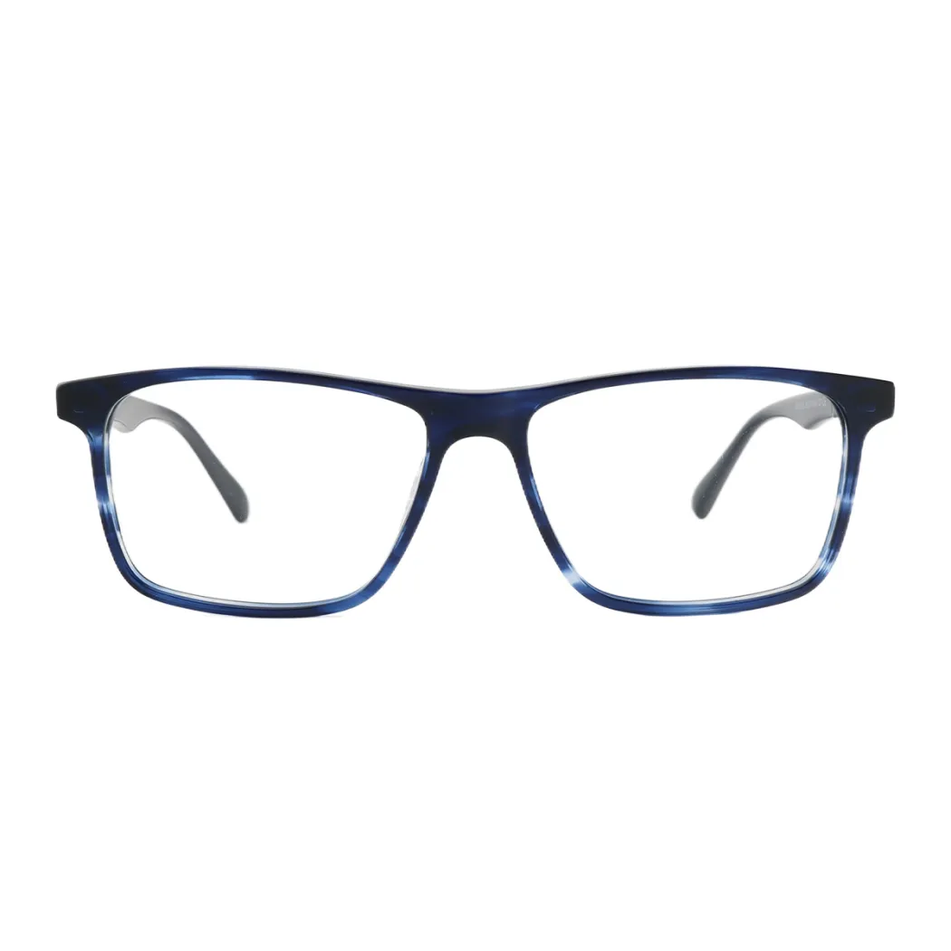 Rectangle Blue Eyeglasses