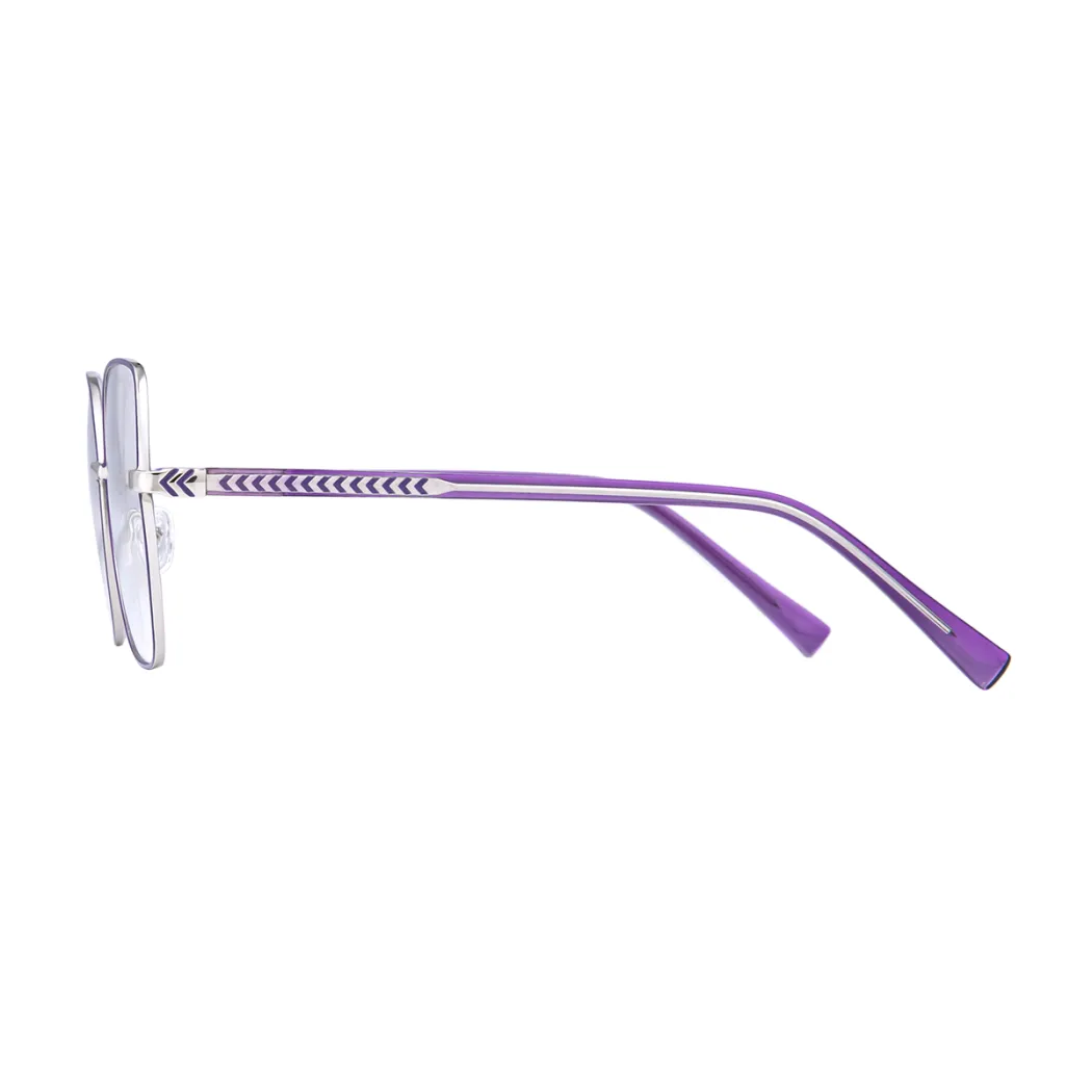 Square Purple Eyeglasses