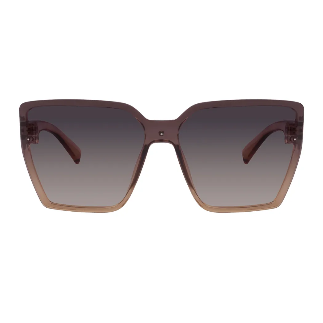Square Light Brown Sunglasses