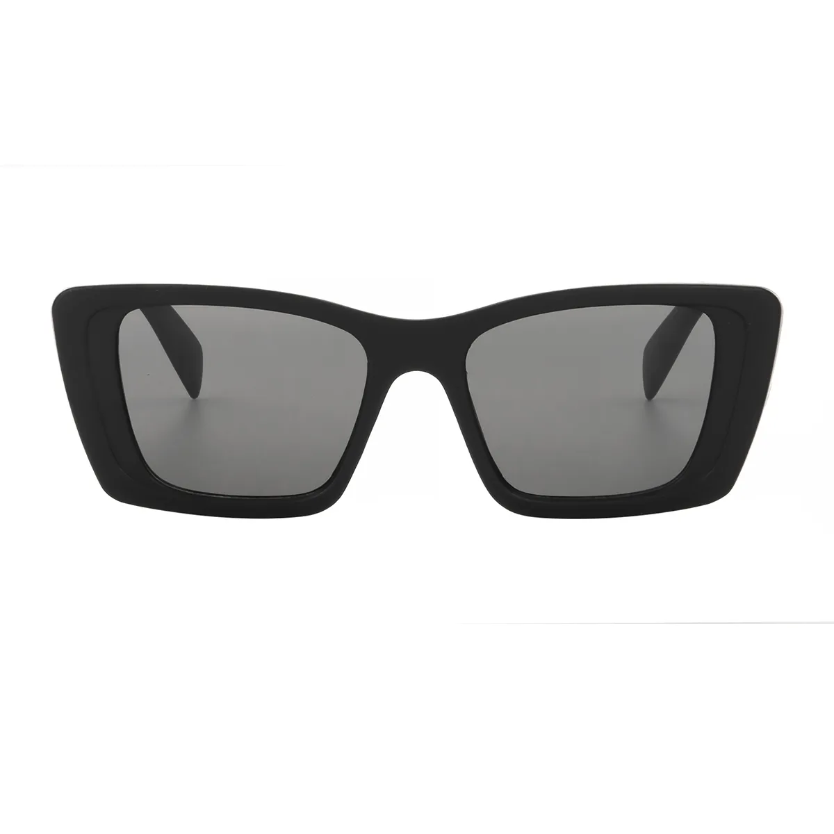 Square Matte black Sunglasses