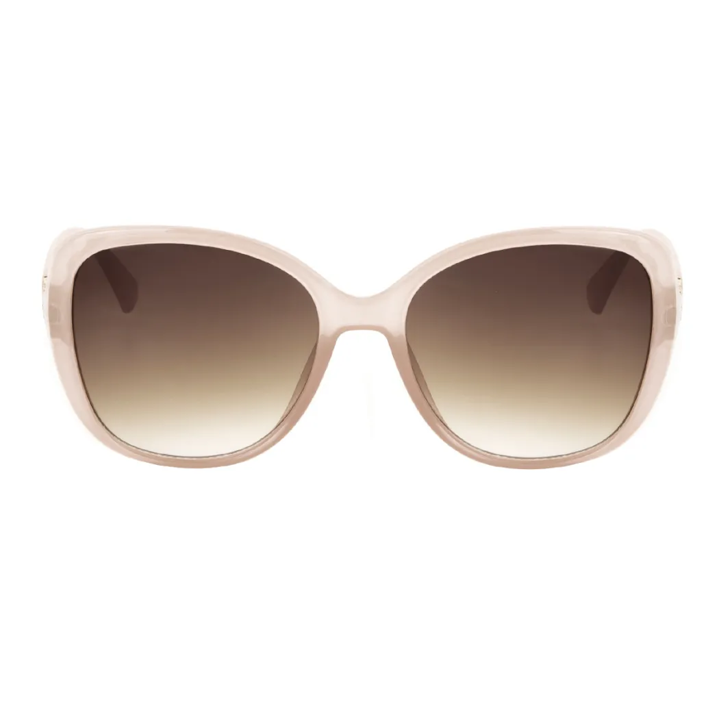Oval Transparent Pink Sunglasses