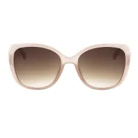 Oval Transparent Pink Sunglasses