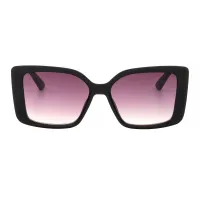 Square Matte Black Sunglasses
