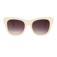 Square Cream Sunglasses
