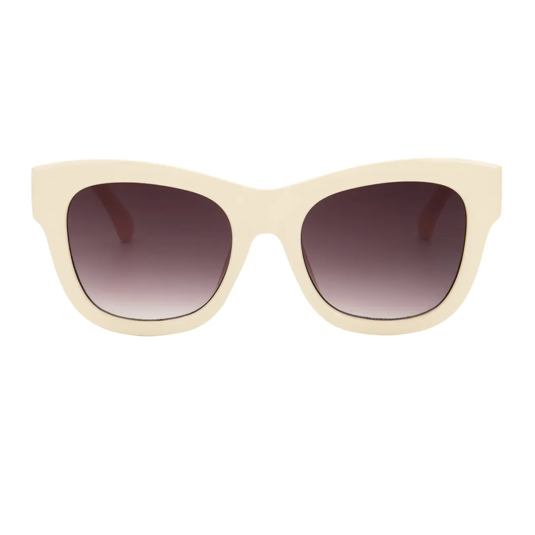 Square Cream Sunglasses