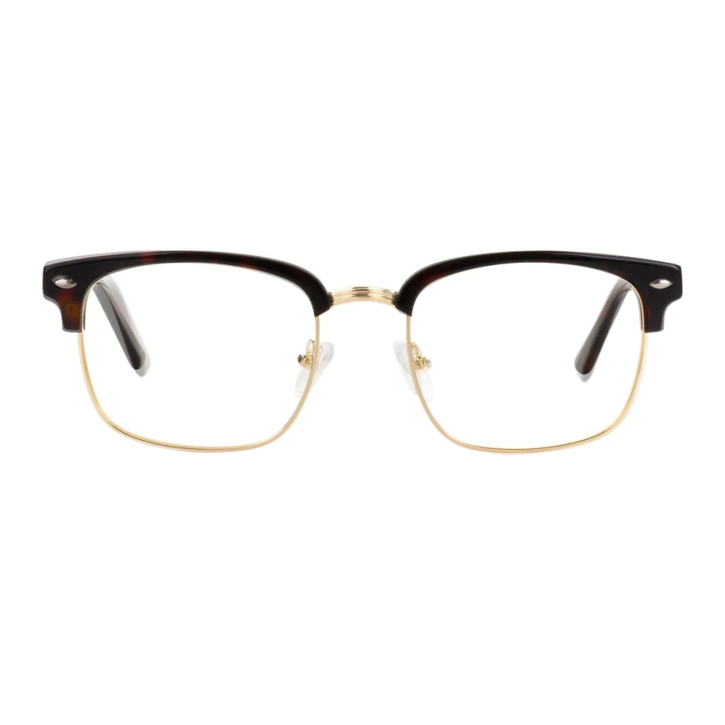 Rectangle Wine/Gold Eyeglasses