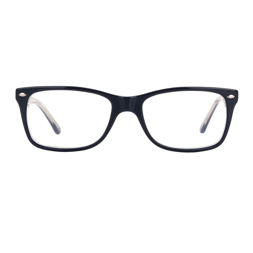 Rectangle Grey Eyeglasses