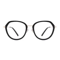 Round Black Eyeglasses