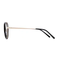 Round Black Eyeglasses