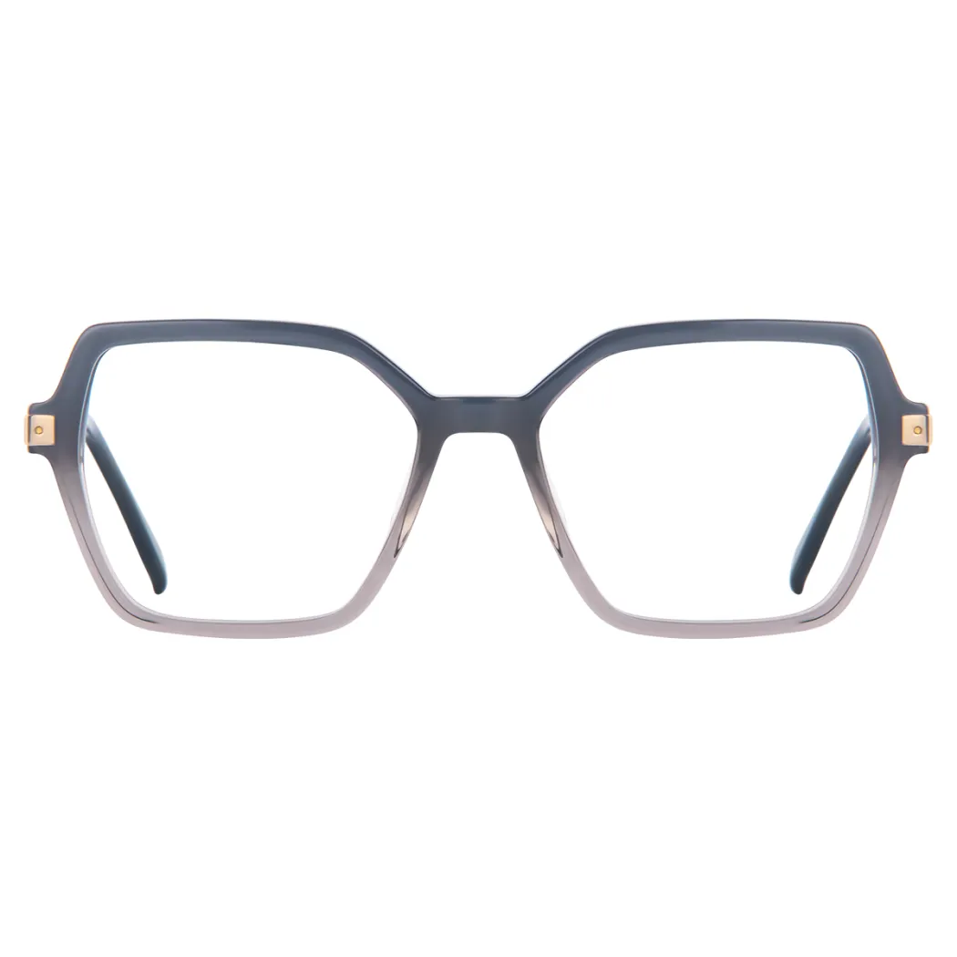 Square Black/Gray Eyeglasses