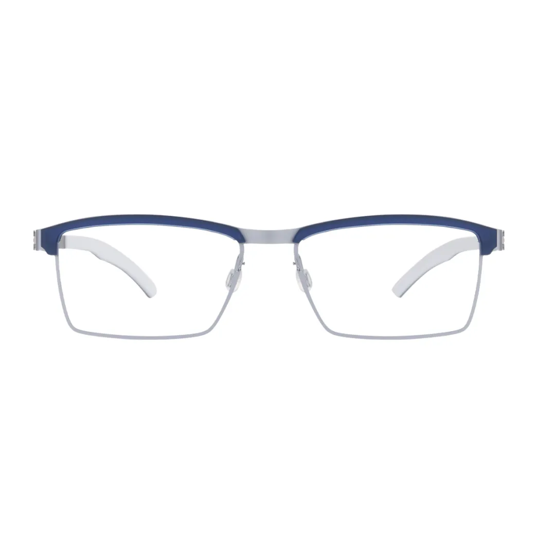 Browline Blue/Silver Eyeglasses