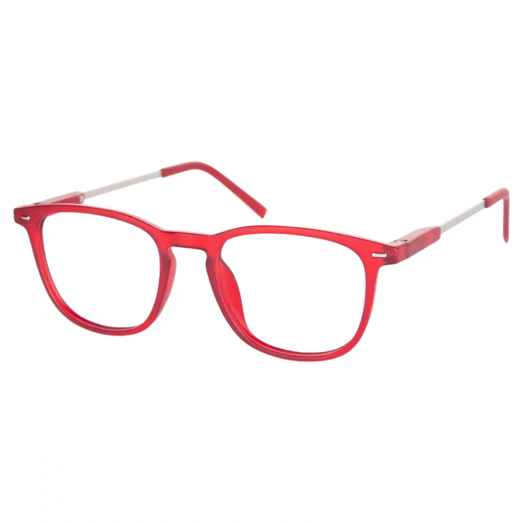 Square Red Reading Glasses