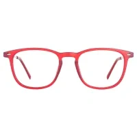 Square Red Reading Glasses