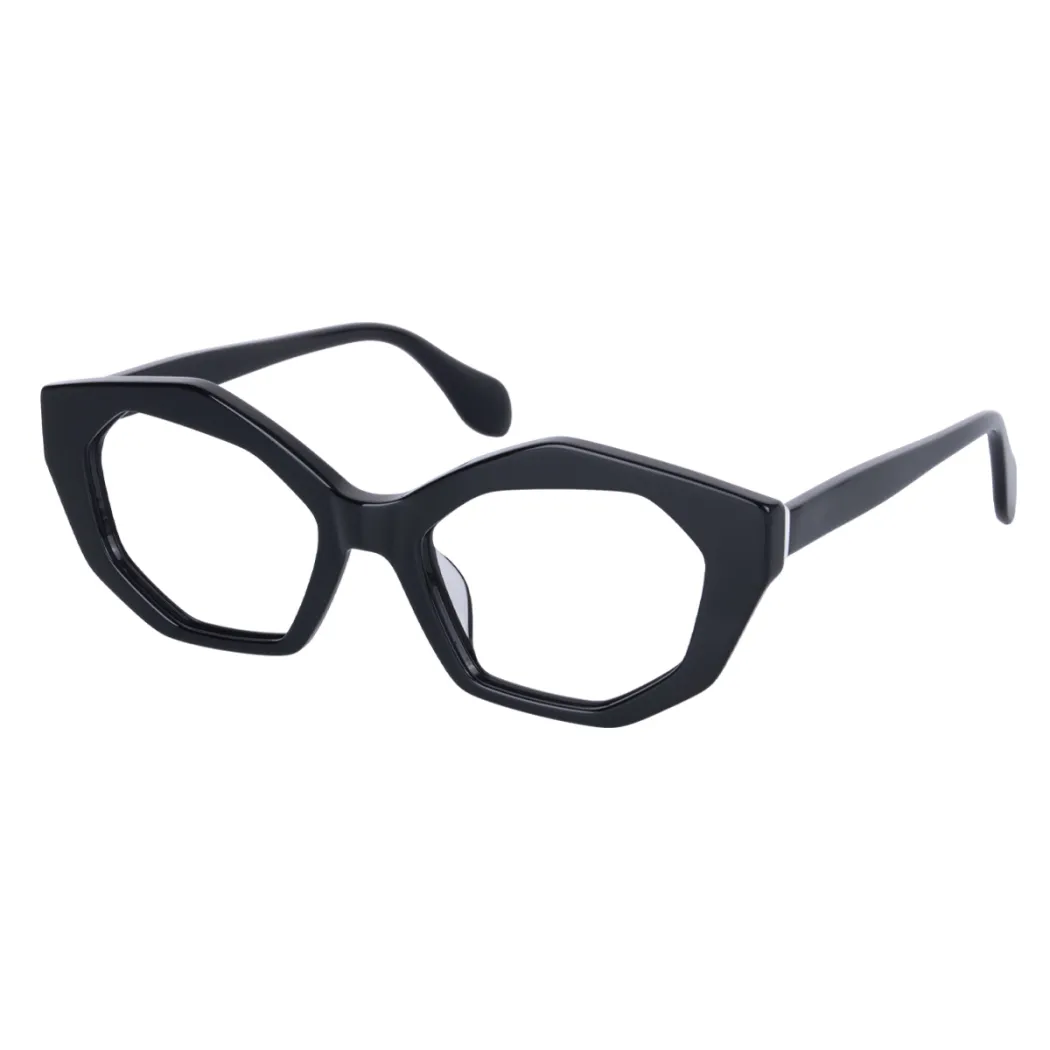 Geometric Black Eyeglasses