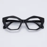 Geometric Black Eyeglasses