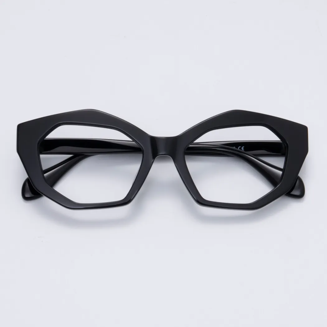 Geometric Black Eyeglasses