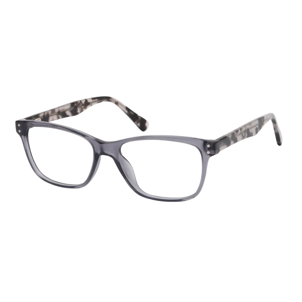 Rectangle Grey Eyeglasses